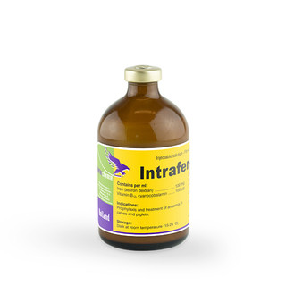 Interchemie Intrafer chai 100ml bổ sung sắt và Vitamin B12 ngừa tiêu chảy cho chó mèo heo con giasúc