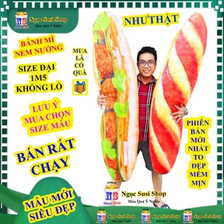 GẤU BÔNG BÁNH MÌ 3D KHỔNG LỒ ÔM NGỦ CAO CẤP SIÊU ÊM RẤT ĐẸPDÙNG ÔM NGỦ QUÀ TẶNG TRANG TRÍ [NHƯ ẢNH]