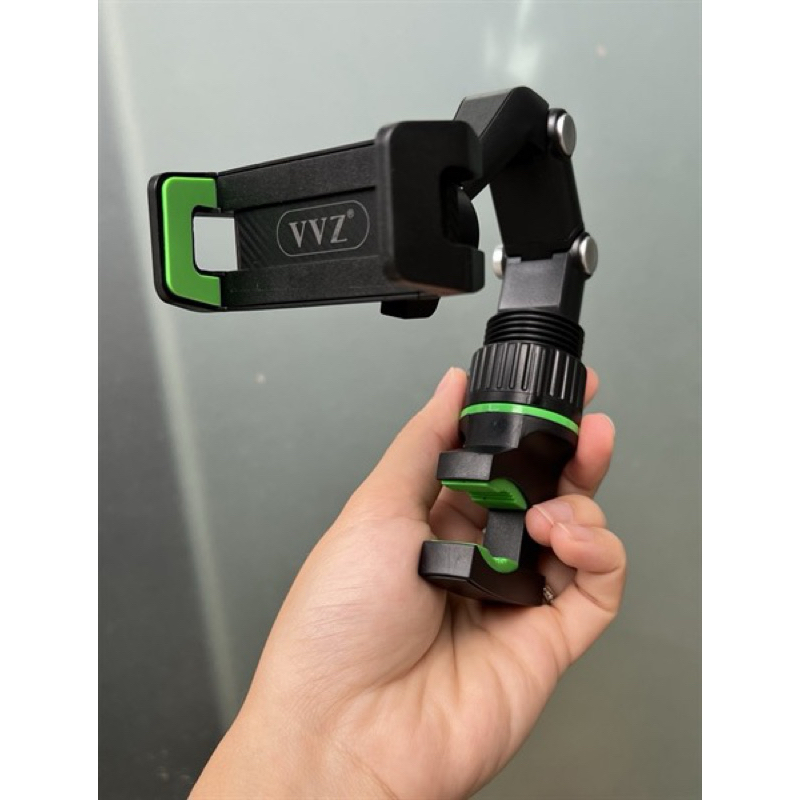 Giá đỡ điện thoại kẹp gương trên ô tô, xoay 360, chính hãng VVZ K587