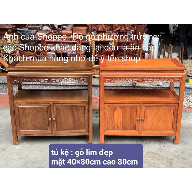 bàn tủ chữ Nhật mặt 40x60, 40x80, 40x1m cao 80 gỗ lim