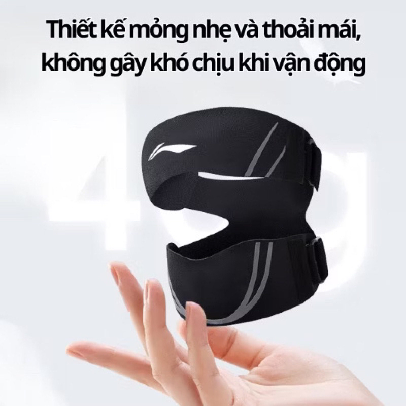 🆘GIÁ TỐT🆘 Bó gối thể thao Li-ning cao cấp, bó gối có đệm silicon áp suất 2 chiều thoáng khí LDEU243