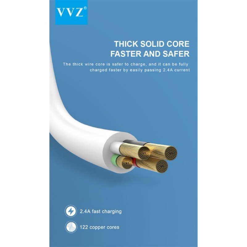 Bộ sạc nhanh chính hãng VVZ-C72. Dòng 2,4A kèm dây sạc, dùng cho nhiều dòng điện thoại