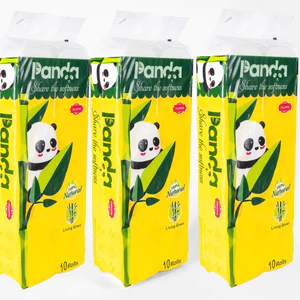 Giấy Vệ Sinh LỤA TRẮNG PANDA Share the softness 3 Lớp Chất Liệu Dai Mền Mịn Tiết Kiệm Tan Trong Nước