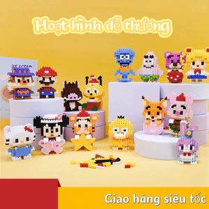 Bộ Xếp Hình 3D Mini Hoạt Hình – COMBO DIY Sáng Tạo Cho Bé