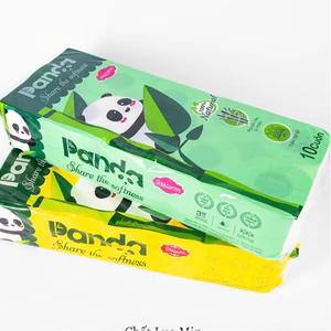 Combo Cuộn Giấy vệ sinh đa năng PANDA Share the softness 3 Lớp Có Lõi tan trong nước không gây tắc nghẽn