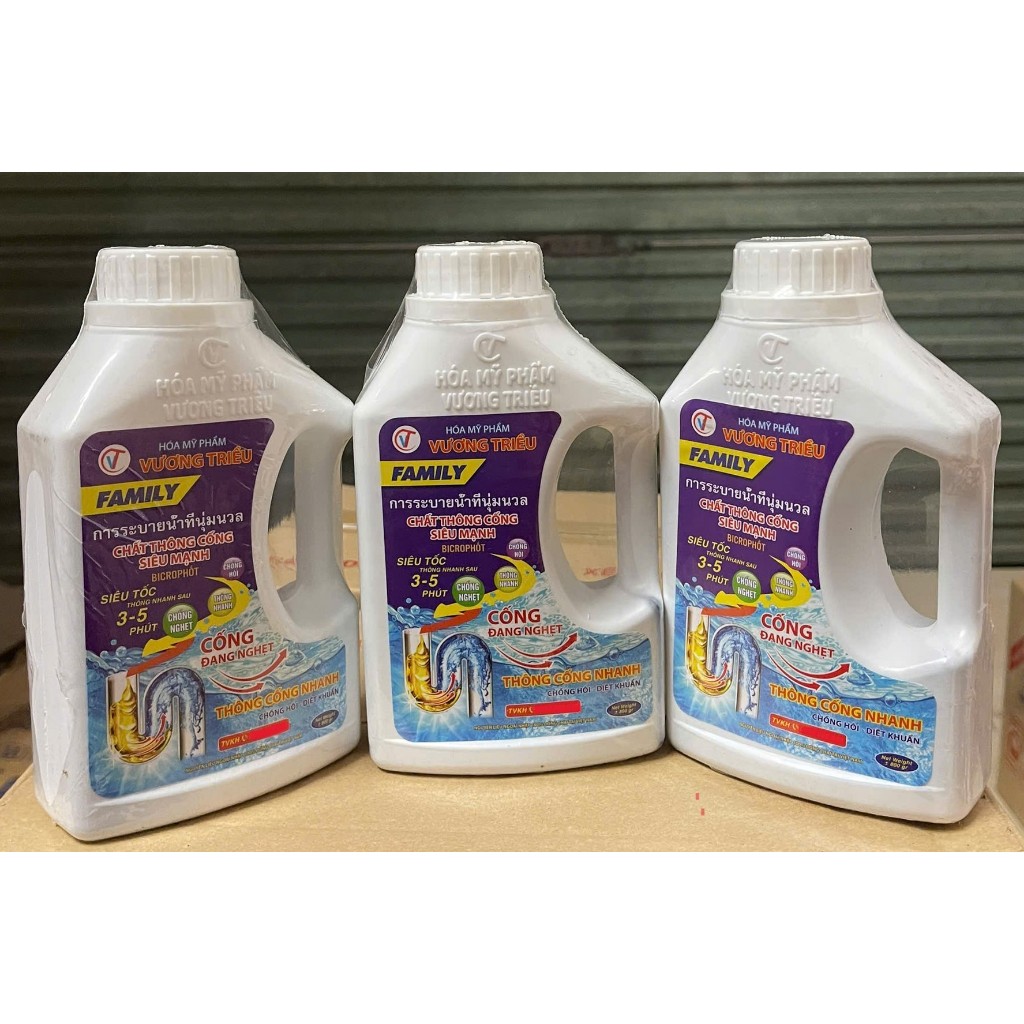 SỈ Dung Dịch Thông Tắc Cống , Bồn Cầu (Thùng x 24 Chai) , Xử Lý Tắc Nghẹt Và Làm Sạch Đường Ống