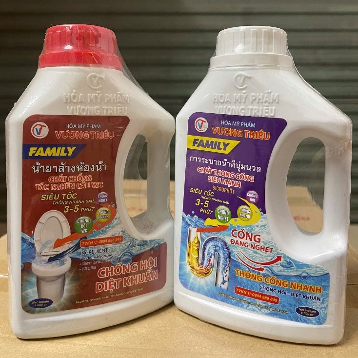 SỈ Dung Dịch Thông Tắc Cống , Bồn Cầu (Thùng x 18 Chai) , Xử Lý Tắc Nghẹt Và Làm Sạch Đường Ống