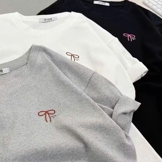 Áo Thun Nữ COTTON Cao Cấp Mềm Mại Mát Mẻ KONOVA Form Rộng In NƠ NHỎ đơn giản