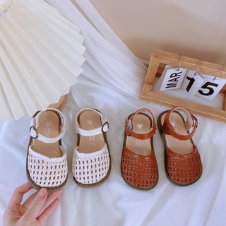 Dép Quai Hậu Rọ Đan Phong Cách Hàn Quốc Cho Bé Gái K057