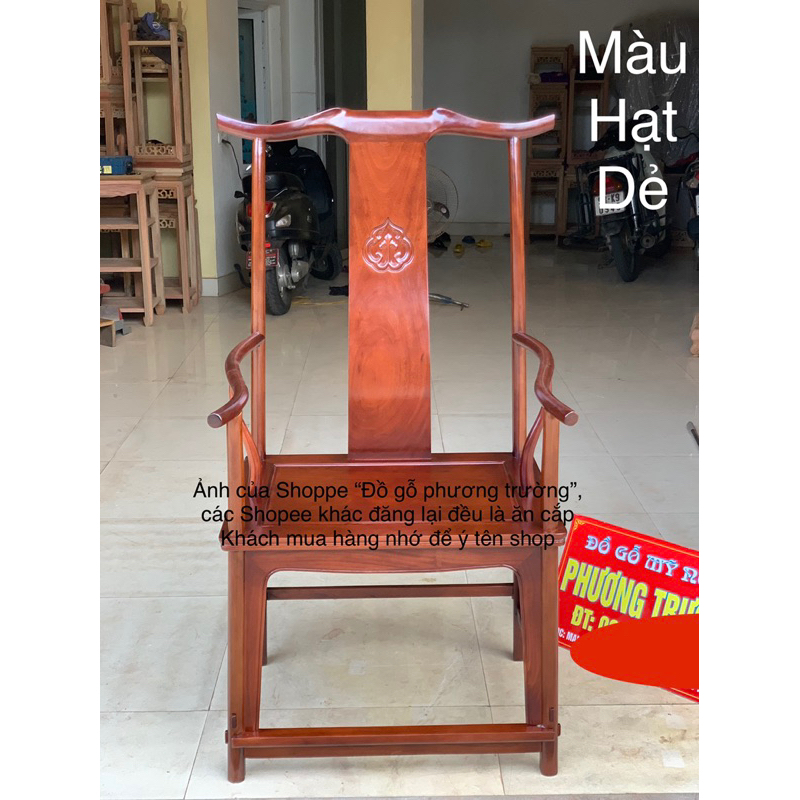 ghế tai quan gỗ gõ và hương Nam Mỹ, hương đá , gụ ( ghế chủ ) nhiều màu