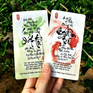 Sách - Bộ Thẻ Thư Pháp 150 Lời Kinh Pháp Cú - 150 tấm thẻ (7x13cm)