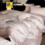 Set chăn ga gối lụa thêu hoa , gu tinh tế, nữ tính, chất lụa mềm mịn mê ly hàng mới về hlhome bedding — ảnh 2