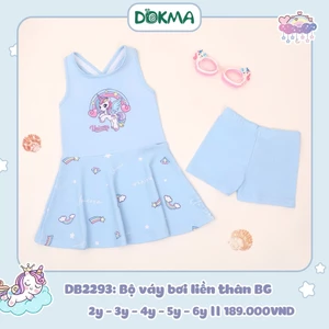 Bộ Đồ Bơi Liền Thân Dokma Hoạ Tiết Sinh Động Cho Bé Gái DB2675 DB2293