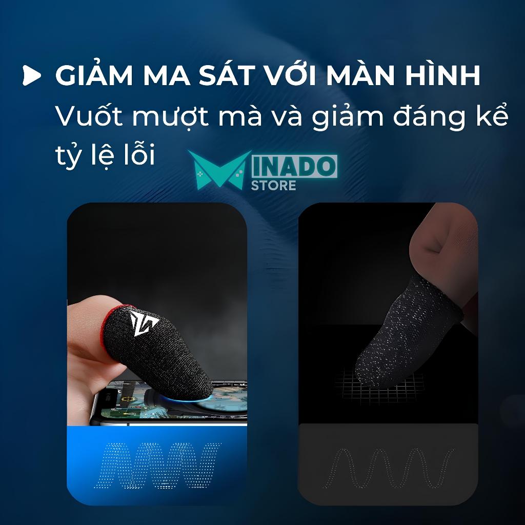Bao tay chơi game siêu nhạy MM nano bạc chơi Ff Pubg liên quân  - Minado