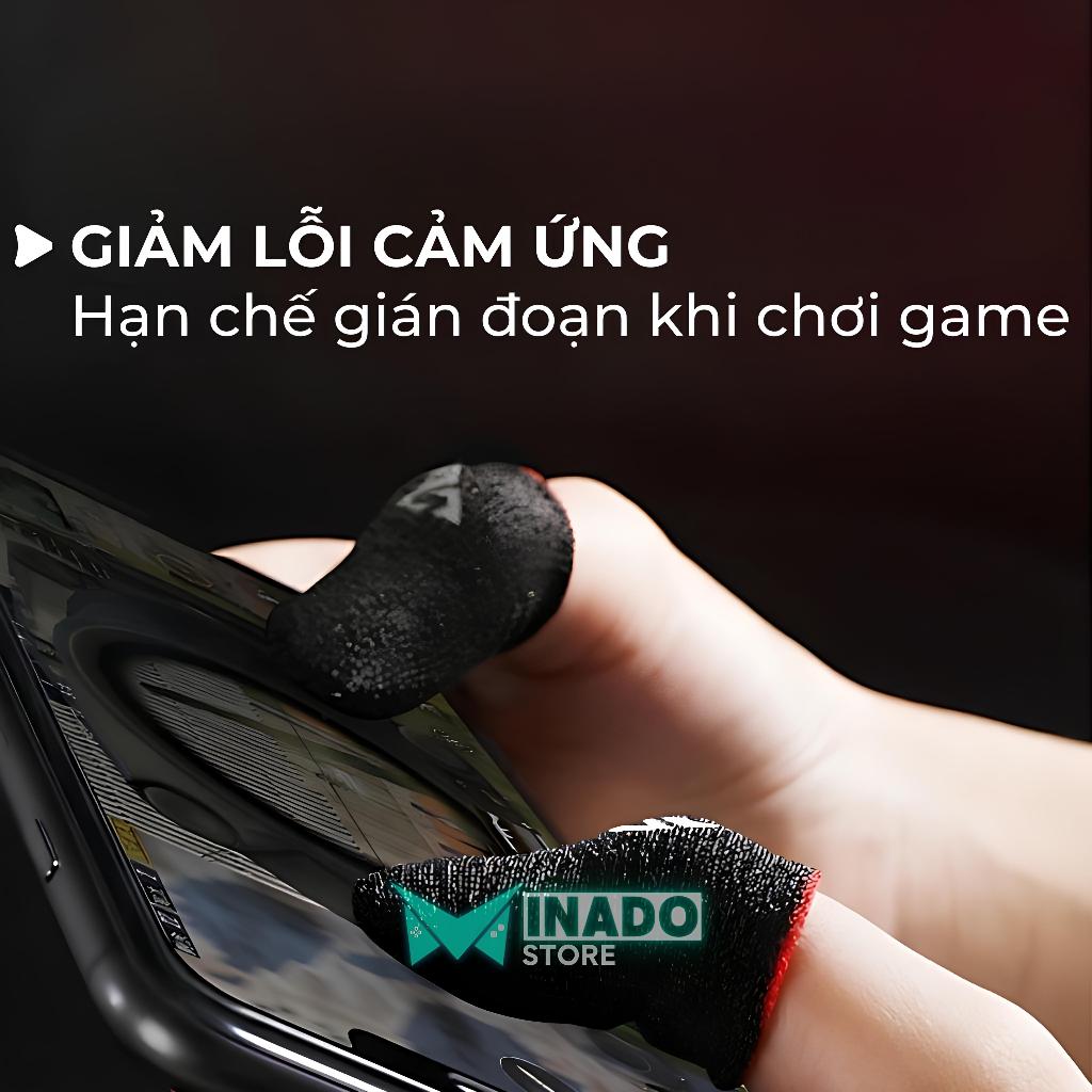 Bao tay chơi game siêu nhạy MM nano bạc chơi Ff Pubg liên quân  - Minado