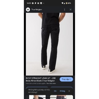 quần jean nam ông địa màu đen auth xịn ống suông đứng