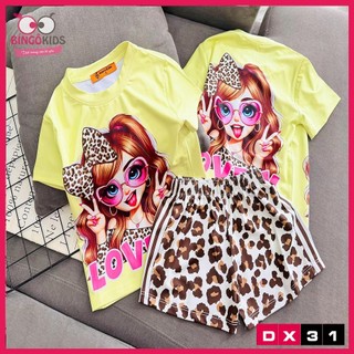 Đồ bộ đùi mặc nhà in 3D đùi bé gái thun lạnh in hình siêu cute cho bé gái từ 10 đến 43kg
