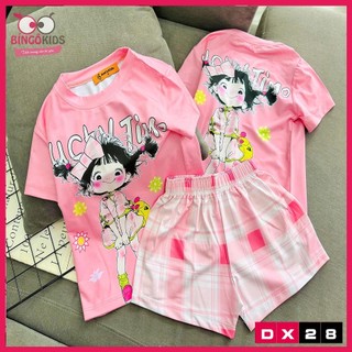 Đồ bộ đùi mặc nhà in 3D đùi bé gái thun lạnh in hình siêu cute cho bé gái từ 10 đến 43kg