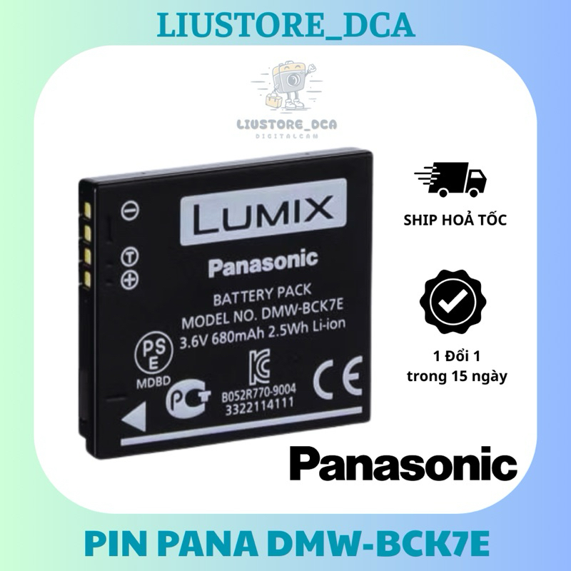 Panasonic Lumix DMW-BLH7E Batterie Rechargeable 7.2V 680mAh Pour LX15 GM5 GF9 - Originale