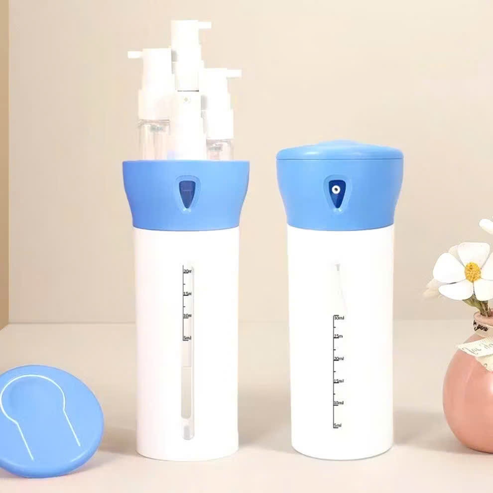 Chai Chiết Mỹ Phẩm 4in1 Tiện Lợi Du Lịch -Bộ Chai Rỗng 4 Trong 1 Chống Tràn - BÌNH CHIẾT BỎ TÚI GỌN NHẸ TIỆN LỢI DU LỊCH