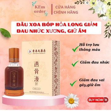 Dầu Xoa Bóp Ngải Cứu Hỏa Long Xương Khớp 30ML- Dầu Nóng Hỗ Trợ Giảm Đau, Nhức Cổ, Lưng, Vai Gáy & Căng Cơ Sau Vận Động