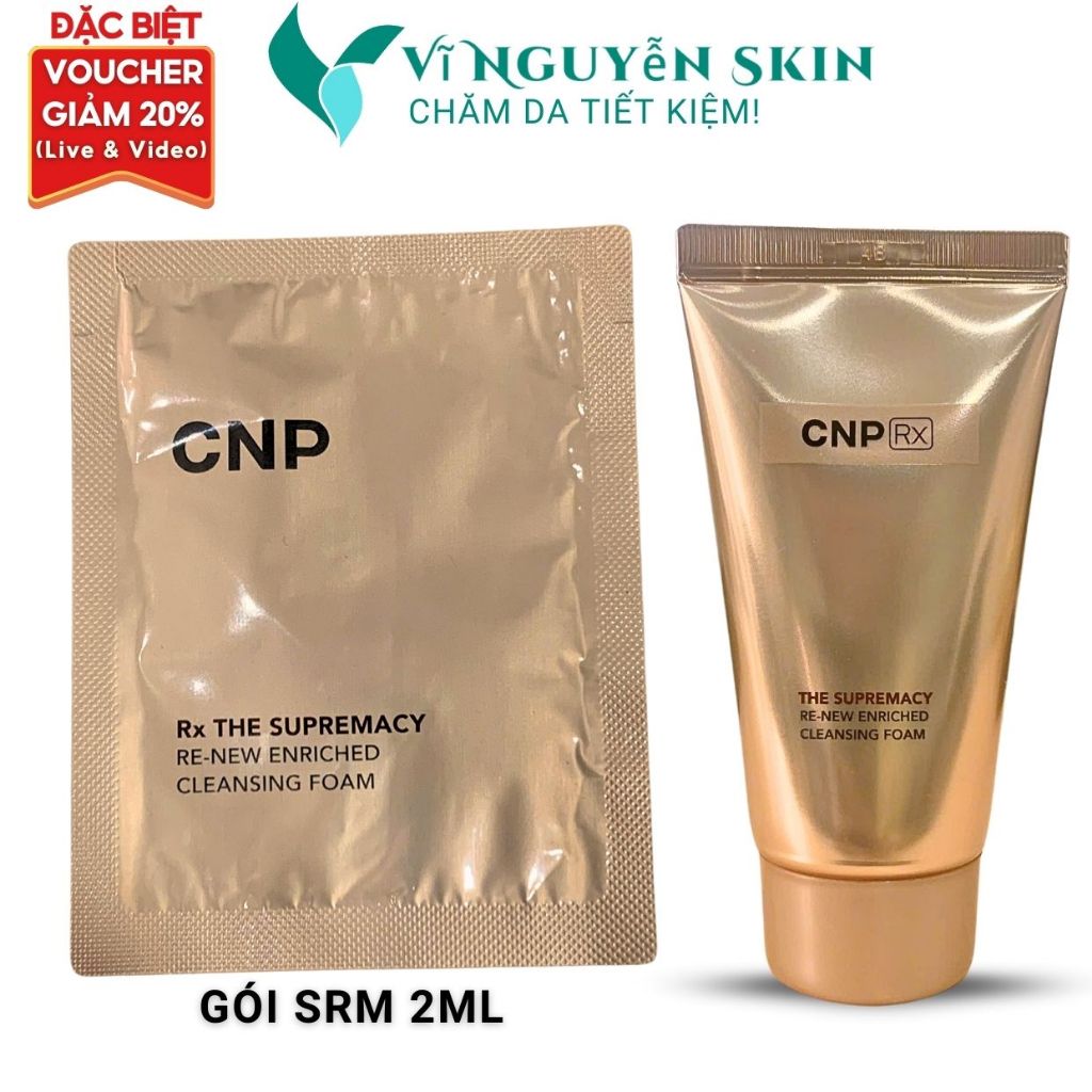 10 Gói Sữa Rửa Mặt CNP Rx Vàng Supremacy Cleansing Foam 2mL | Shopee ...