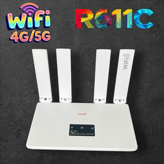 Bộ Phát Wifi 4G R611C - 4 Ăngten Gấp Gọn, Wifi 6 Tốc Độ Cao, Tản Nhiệt Hiệu Quả