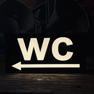 HỘP ĐÈN WC SÁNG ĐÈN • ALU + MICA