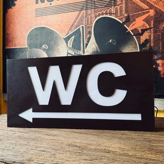 HỘP ĐÈN WC SÁNG ĐÈN • ALU + MICA