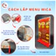 Menu mica A4, A5, A6 để bàn - Bảng Mica Kệ Menu Mica chữ T để QR thanh toán, làm menu nhà hàng, salon, spa