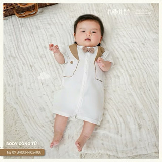 Body ông tử hrnee màu ghi,nâu cho bé 0-9m