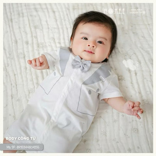 Body ông tử hrnee màu ghi,nâu cho bé 0-9m