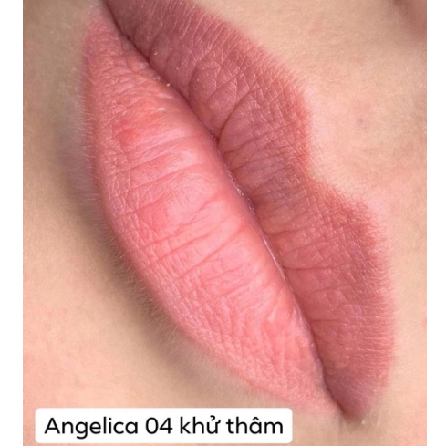 Mực khử thâm môi hồng cam sữa Angelica sô 4 5ml/10ml
