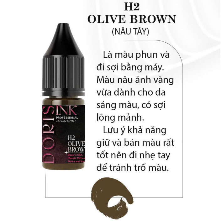 Mực Doris Huỳnh Hiển, mực Doris 2 màu 5ml và 10ml