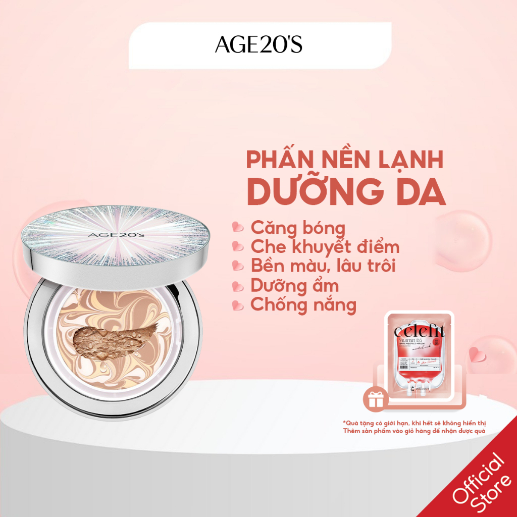 Ảnh Phấn Tươi Dưỡng Trắng AGE20's ESSENCE COVER PACT ORIGINAL EX INTENSE COVER SPF50+PA++++ 1