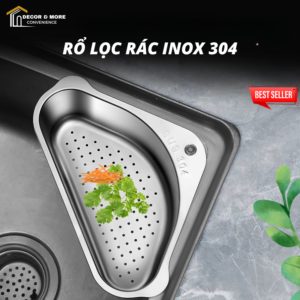 Rổ lọc rác bồn rửa bát ngăn tắc bồn rửa DECOR, Khay lọc rác bồn rửa ...