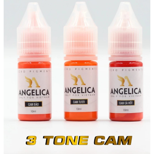 Mực Angelica Tem Trắng – Mực Phun Xăm Cao Cấp, Bong Đậm Đẹp, Giữ Màu Tự Nhiên Lâu Dài