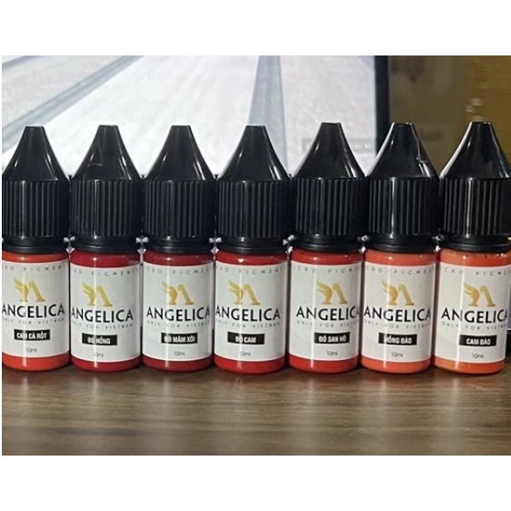 Mực Angelica Tem Trắng – Mực Phun Xăm Cao Cấp, Bong Đậm Đẹp, Giữ Màu Tự Nhiên Lâu Dài