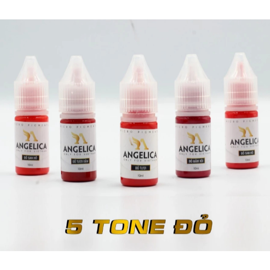 Mực Angelica Tem Trắng – Mực Phun Xăm Cao Cấp, Bong Đậm Đẹp, Giữ Màu Tự Nhiên Lâu Dài