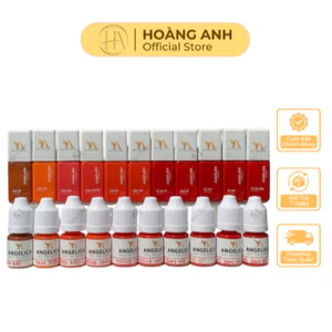 Angelica chai vuông cao cấp, mực phun xăm màu bong đậm