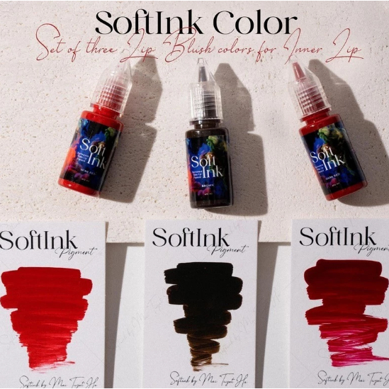 Soft ink mực xăm mày môi màu lên tự nhiên cao cấp