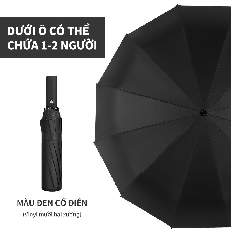 ICON Dù Gấp Tự Động 2 Chiều8 24 Xương UV Sunscreen Automatic Umbrella Retractable Folding Umbrella