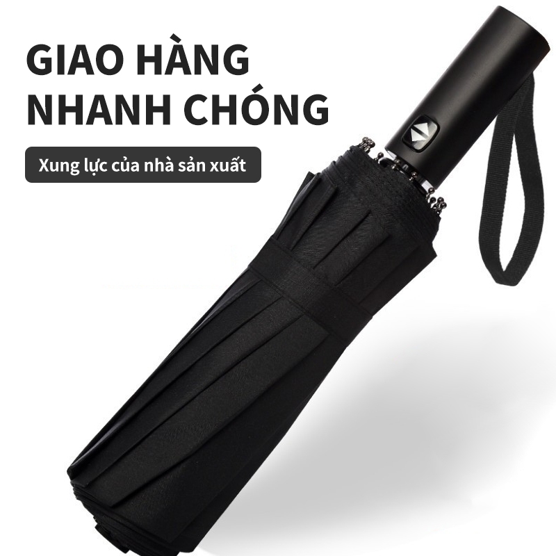 ICON Dù Gấp Tự Động 2 Chiều8 24 Xương UV Sunscreen Automatic Umbrella Retractable Folding Umbrella