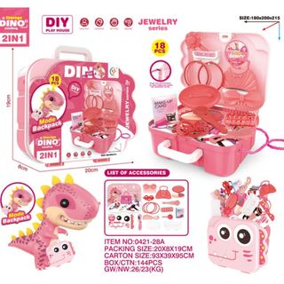 Bộ Đồ Chơi Bác Sĩ Khủng Long Cho Bé Cao Cấp Mô Phỏng Thiết Bị Y Tế , Xe Kem , Bộ Trang Điểm HT Toys