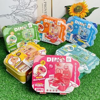 Bộ Đồ Chơi Bác Sĩ Khủng Long Cho Bé Cao Cấp Mô Phỏng Thiết Bị Y Tế , Xe Kem , Bộ Trang Điểm HT Toys