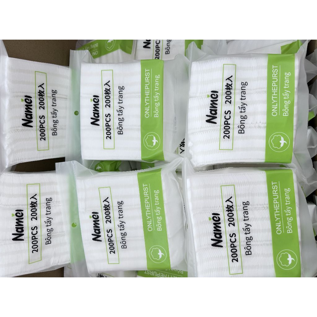 222 miếng Bông tẩy trang Khăn Cotton Hai Mặt Dùng Một Lần Đa Ứng Dụng Bao bì trong suất