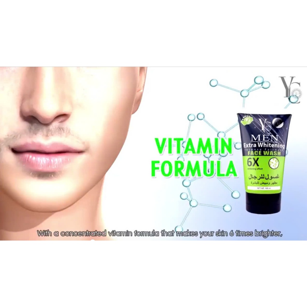 Sữa Rửa Mặt Nam Thái Lan YC Men Extra Whitening 100ml – 6X Làm Trắng, Giảm Nhờn & Làm Sạch Da