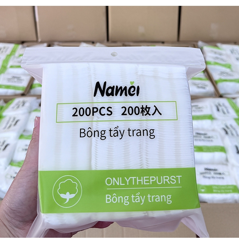 222 miếng Bông tẩy trang Khăn Cotton Hai Mặt Dùng Một Lần Đa Ứng Dụng Bao bì trong suất