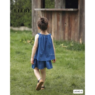 [B&G] Sét bộ chân váy LB cotton chấm bi kèm chân váy nhún xèo cho bé gái từ 10-40kg(1-10 tuổi)