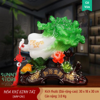 Tượng bắp cải, Bắp cải phong thuỷ, Cải thảo, Tượng phong thủy, Decor Trang trí nhà cửa, Quà tặng ý nghĩa - SUNNY